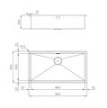 LAVELLO INC. SF/FT INOX 864X464 1V QUADRA FOSTER