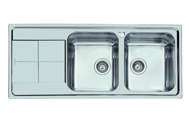 LAVELLO INC. INOX 1160X500 2V+GOCC.DX KS FOSTER