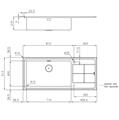 LAVELLO INC. SF INOX 1173X513 1V+GOCC.SX KE FOSTER