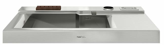 BLOCCO LAVELLO VASCONE APPOGGIO INOX 1200X650  FM FOSTER