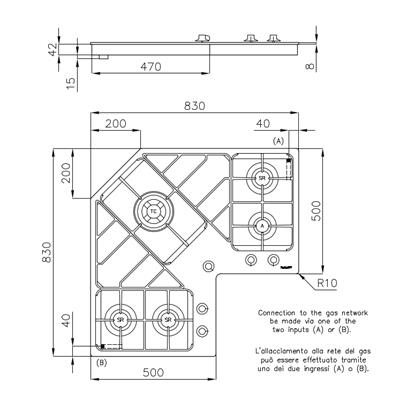 P. COTT. 5 GAS INC. INOX 830X830 ANGOLARE FOSTER