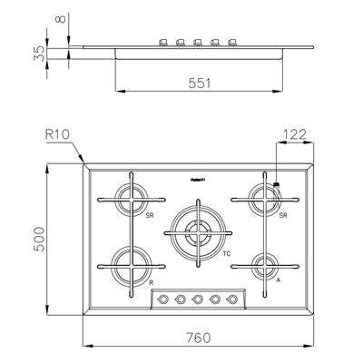 P. COTT. 5 GAS INC. INOX 760X500 VERONIKA FOSTER