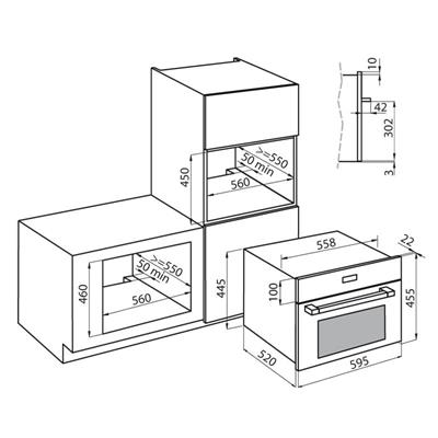 FORNO MICR. ELETT. INC. VINTAGE 60X46 MULTIF. FL FOSTER