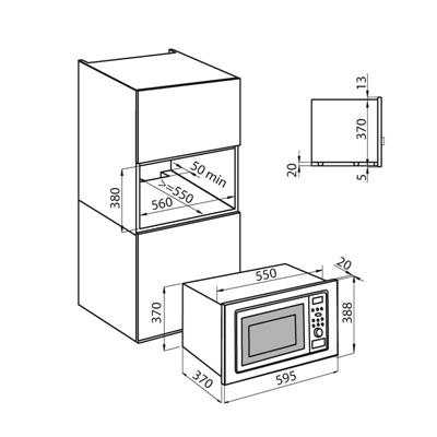 FORNO MICR. ELETT. INC. INOX 60X38 MULTIF. KS FOSTER