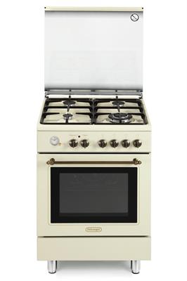 PEMB664C CUCINE F.S. 60x60 GAS/ELET. CREMA A COUNTRY DE LONGHI