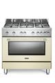 PRO96GVC CUCINE F.S. 90x60 GAS/GAS CREMA   PROFESS. DE LONGHI